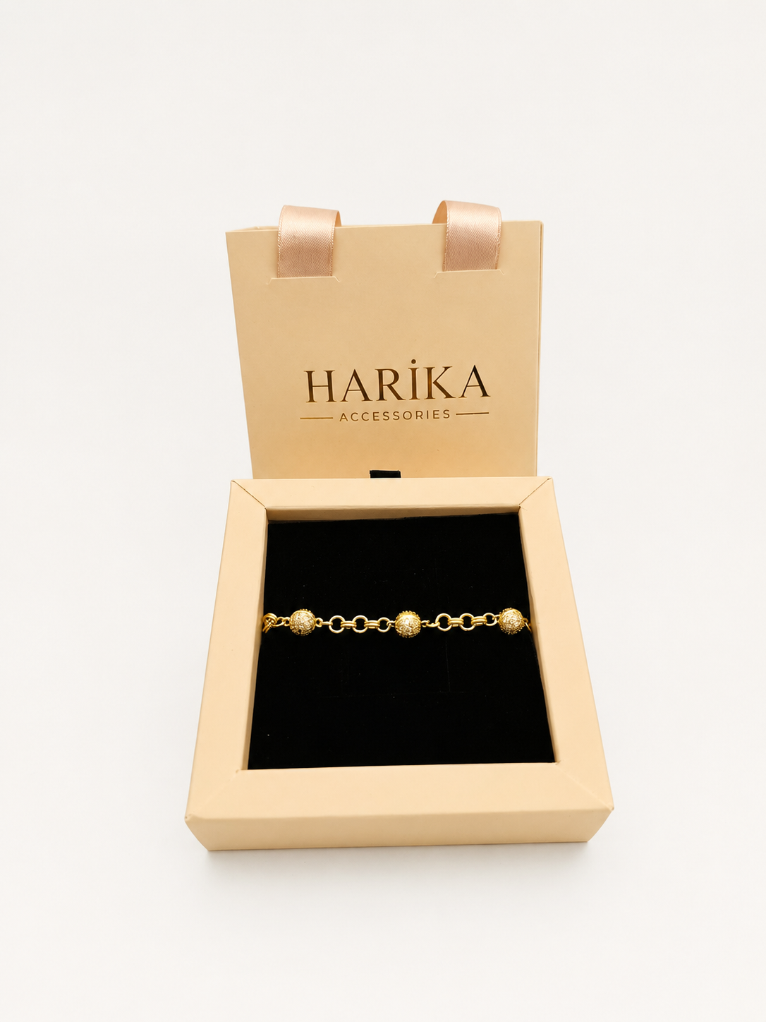 Gold Top Detaylı Zincir Bileklik