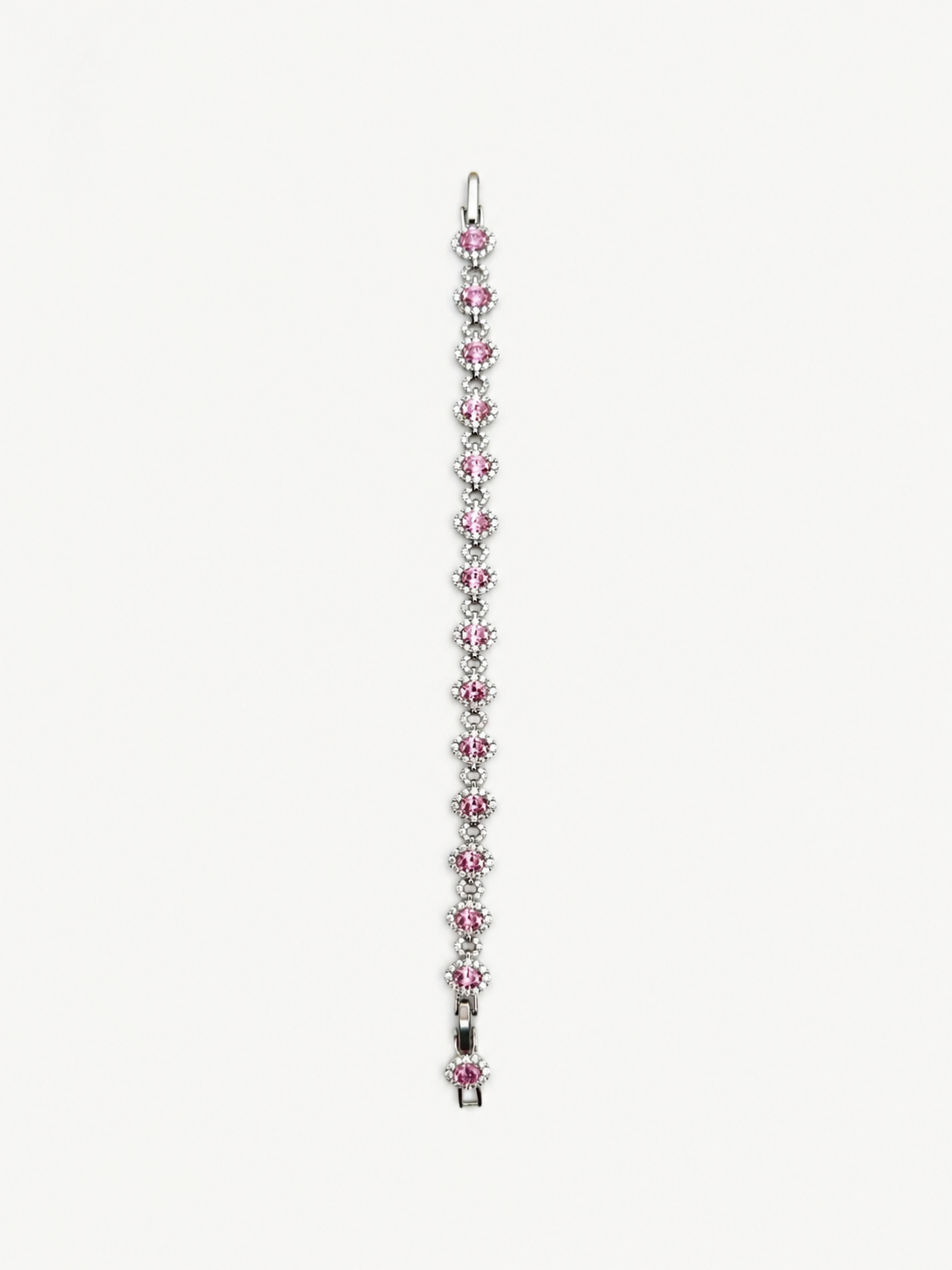 Pembe Çiçek Taşlı Bileklik