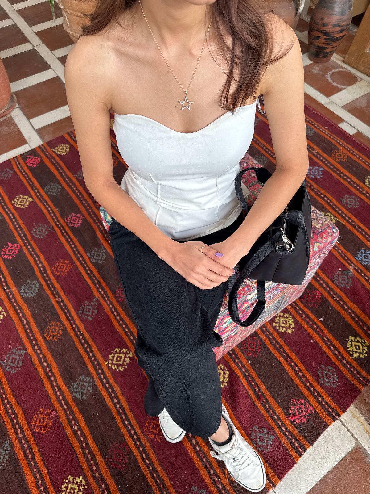 Taşlı Yıldız Kolye