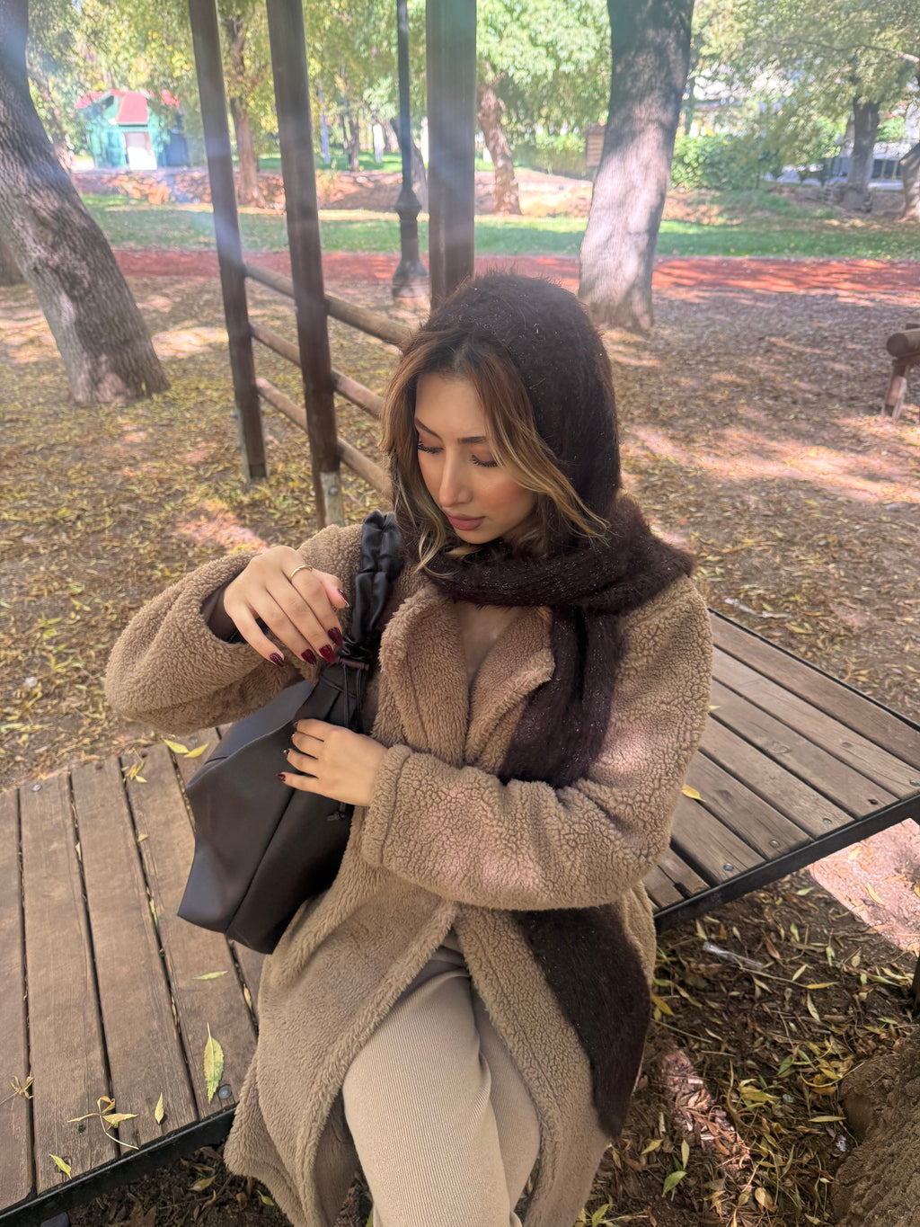 Yumuşak Dokulu Tüylü Şal