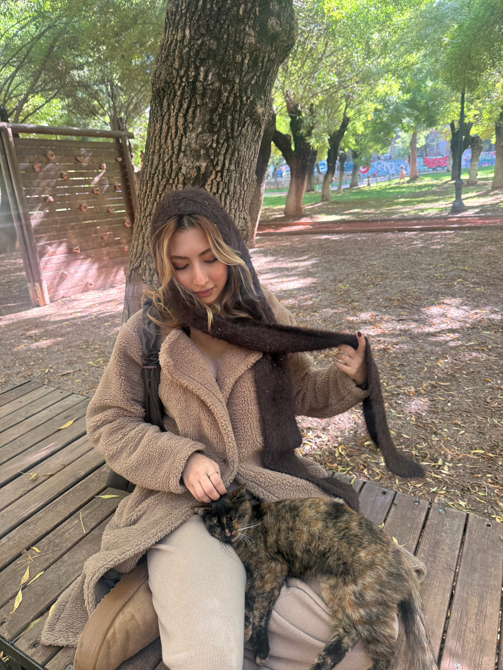 Yumuşak Dokulu Tüylü Şal