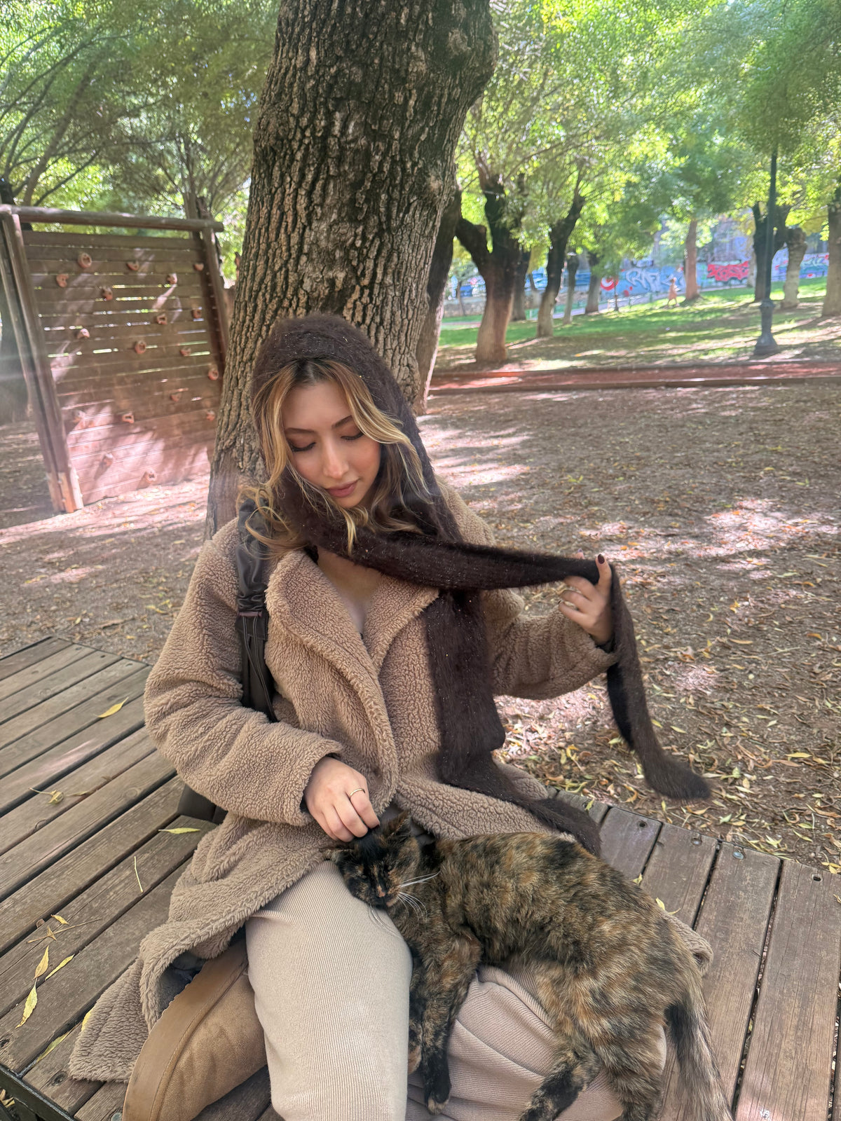 Yumuşak Dokulu Tüylü Şal