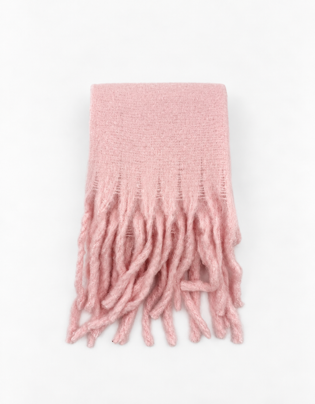 Pembe İtalyan Püsküllü Atkı