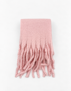 Pembe İtalyan Püsküllü Atkı